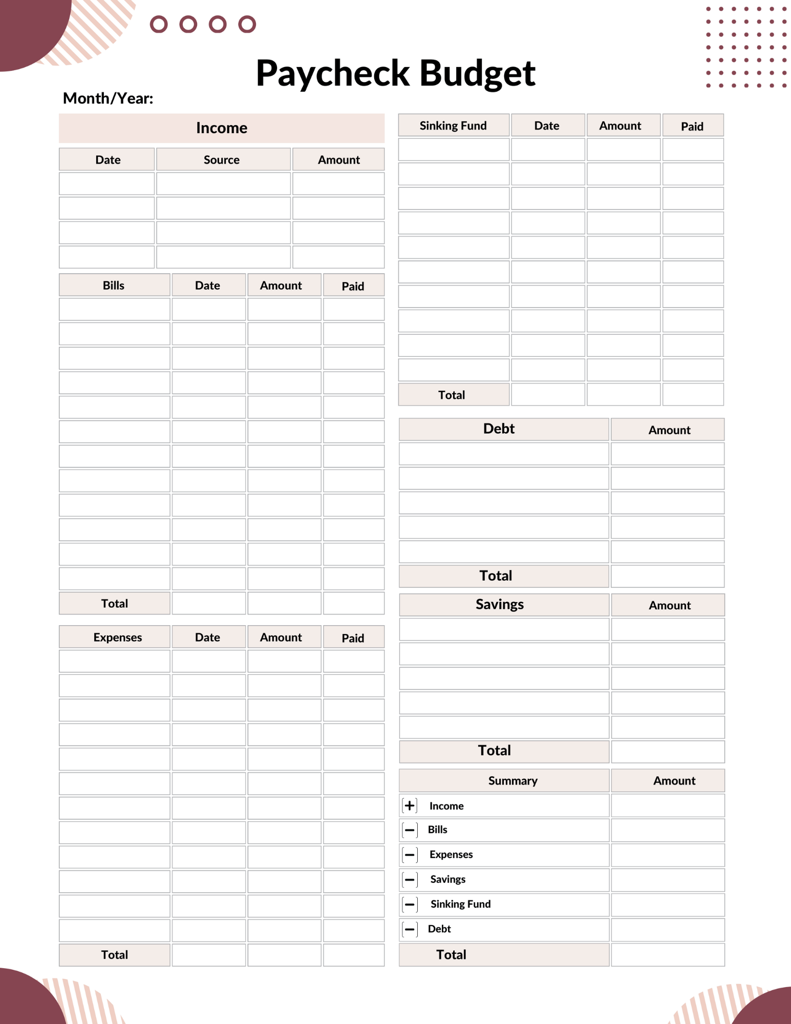Ultimate Budget Planner Bundle