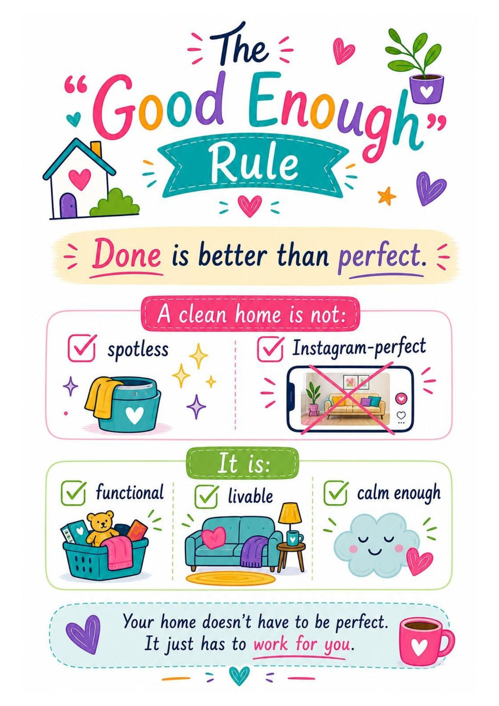ADHD Calm Planner | Printable Digital Daily Planner PDF