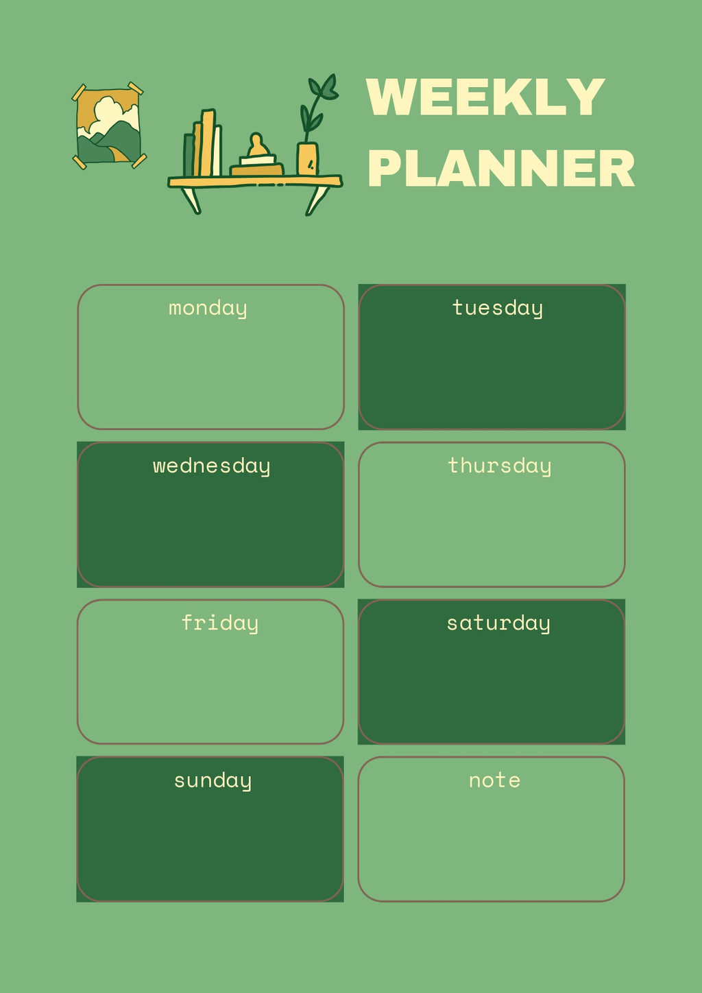 Aesthetic Daily Planner Printable PDF | Digital Daily Planner, To Do List, Productivity Planner, Instant Download