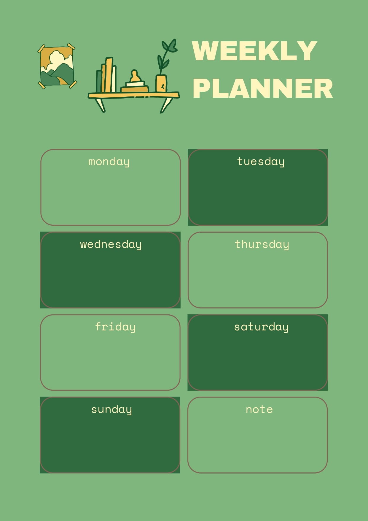 Aesthetic Daily Planner Printable PDF | Digital Daily Planner, To Do List, Productivity Planner, Instant Download