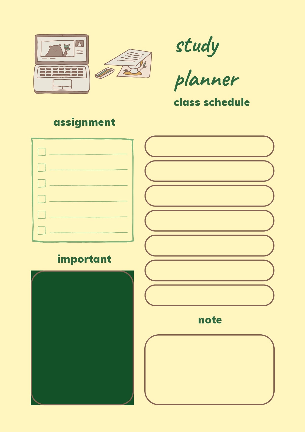 Aesthetic Daily Planner Printable PDF | Digital Daily Planner, To Do List, Productivity Planner, Instant Download
